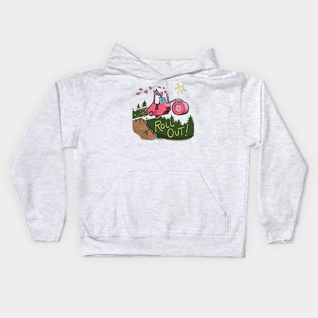 Roll Out, Steamroller! Kids Hoodie by doodles by smitharc